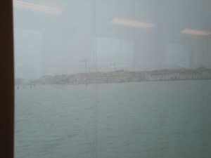 Venice from fast train